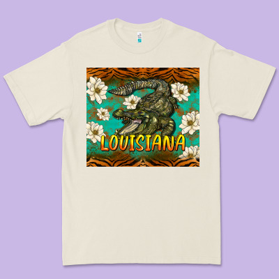 Louisiana Alligator Tumbler Premium Tee Designed By Barkaloodesign