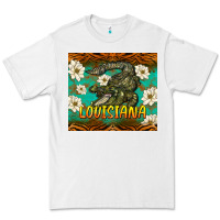 White louisiana alligator tumbler Premium Tee - BarkalooDesign