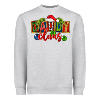 Heather Grey Christmas daddy Claus Heavyweight Sweatshirt - FaDigitalArtStudio