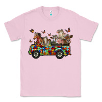 Bubblegum Pink farm animals autism Classic Tee - RacoonDesign