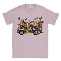 Lilac farm animals autism Classic Tee - RacoonDesign