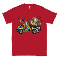 Red farm animals autism Classic Tee - RacoonDesign