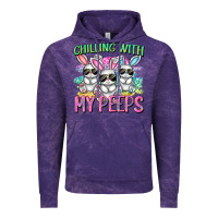Cloud Purple chilling with my peeps easter bunnies cowgirl cowg Vintage Hoodie - CowGirlArtShop