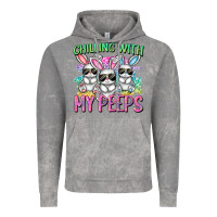 Cloud Rock chilling with my peeps easter bunnies cowgirl cowg Vintage Hoodie - CowGirlArtShop