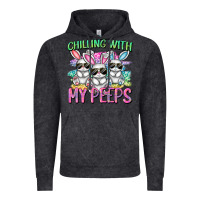 Vintage Black chilling with my peeps easter bunnies cowgirl cowg Vintage Hoodie - CowGirlArtShop