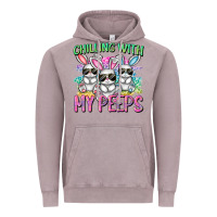 Vintage Zinc chilling with my peeps easter bunnies cowgirl cowg Vintage Hoodie - CowGirlArtShop
