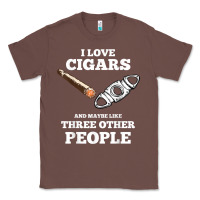 Chestnut Funny Cigar Accessories Gift Set Cigar Lover Smokers Party Classic Tee - minhPixels