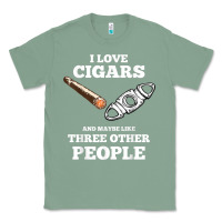 Sage Funny Cigar Accessories Gift Set Cigar Lover Smokers Party Classic Tee - minhPixels