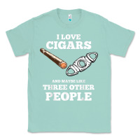 Seafoam Funny Cigar Accessories Gift Set Cigar Lover Smokers Party Classic Tee - minhPixels