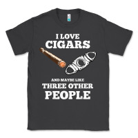 Smoke Funny Cigar Accessories Gift Set Cigar Lover Smokers Party Classic Tee - minhPixels