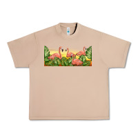 Burro flamingos with sunset Urban Heavy Tee - TumblerDesignByShophia