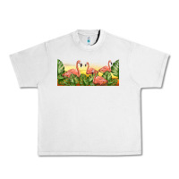 Lunar Rock flamingos with sunset Urban Heavy Tee - TumblerDesignByShophia