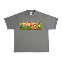 Tornado flamingos with sunset Urban Heavy Tee - TumblerDesignByShophia