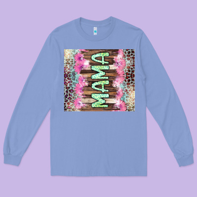 Mama Leopard Long Sleeve Tee Designed By Cowgirlartshop