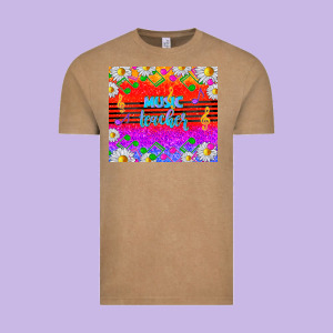 Rainbow Music Teacher Vintage Tee Designed By Tumblerdesignbyshophia