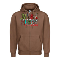 Chestnut Merry Christmas Zipper Hoodie - CowhideDigitalArt