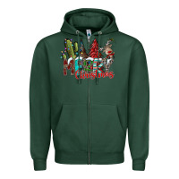 Sports Green Merry Christmas Zipper Hoodie - CowhideDigitalArt