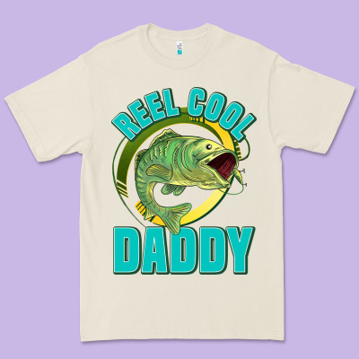 Reel Cool Daddy Premium Tee Designed By Jasminsmagicworld