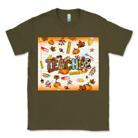 Army Green teacher fall Classic Tee - NancyCooperArtShop