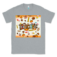 Heather Grey teacher fall Classic Tee - NancyCooperArtShop