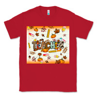 Red teacher fall Classic Tee - NancyCooperArtShop
