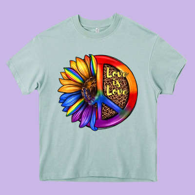 Love Is Love Heavy Core Tee Designed By Jahusdesignshop