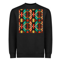 Black native american aztec seamless pattern Heavyweight Sweatshirt - BundleAndBundleShop