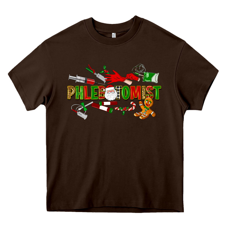 Christmas Phlebotomist Heavy Core Tee by LillyAllenDesigns | Teevron