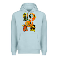 Blue Mist Vintage Halloween Premium Hoodie - minhPixels