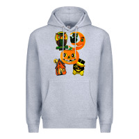 Heather Grey Vintage Halloween Premium Hoodie - minhPixels