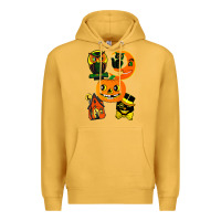 Mustard Vintage Halloween Premium Hoodie - minhPixels