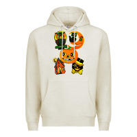 Oatmeal Heather Vintage Halloween Premium Hoodie - minhPixels