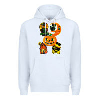 White Vintage Halloween Premium Hoodie - minhPixels