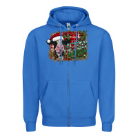 True Royal merry christmas cow Zipper Hoodie - CowhideDigitalArt