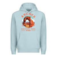 Blue Mist Cool Arches National Park Utah Premium Hoodie - minhPixels