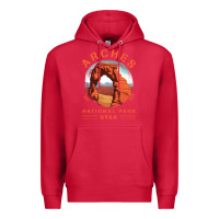 Cardinal Cool Arches National Park Utah Premium Hoodie - minhPixels