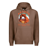 Chestnut Cool Arches National Park Utah Premium Hoodie - minhPixels