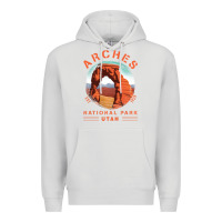 Dove Grey Cool Arches National Park Utah Premium Hoodie - minhPixels