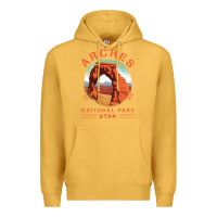 Mustard Cool Arches National Park Utah Premium Hoodie - minhPixels
