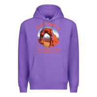 Purple Cool Arches National Park Utah Premium Hoodie - minhPixels
