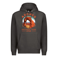 Smoke Cool Arches National Park Utah Premium Hoodie - minhPixels