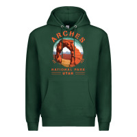 Sports Green Cool Arches National Park Utah Premium Hoodie - minhPixels