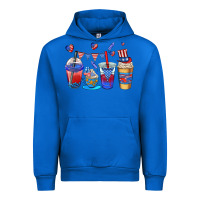 Cobalt 4th of july coffee cups Urban Hoodie - AdoDesignShop
