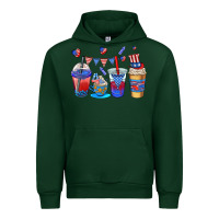 Forest Green 4th of july coffee cups Urban Hoodie - AdoDesignShop