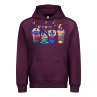Mauve Wine 4th of july coffee cups Urban Hoodie - AdoDesignShop