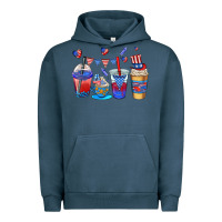 Pigment Midnight Navy 4th of july coffee cups Urban Hoodie - AdoDesignShop