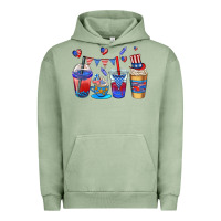 Pigment Oil Green 4th of july coffee cups Urban Hoodie - AdoDesignShop