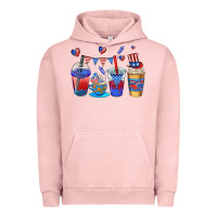 Pigment Salmon 4th of july coffee cups Urban Hoodie - AdoDesignShop