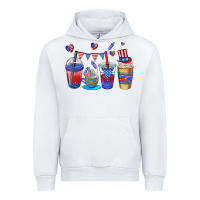 White 4th of july coffee cups Urban Hoodie - AdoDesignShop