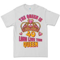 Dove Grey the queen is 40 long live the queen Premium Tee - Jasminsmagicworld